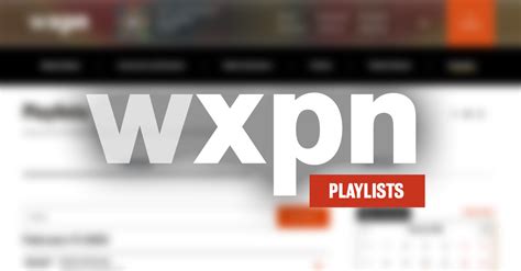 xpn.org playlist|Playlists